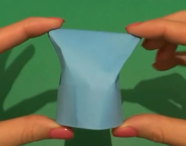 手工折纸厨师帽子手工折纸视频教程