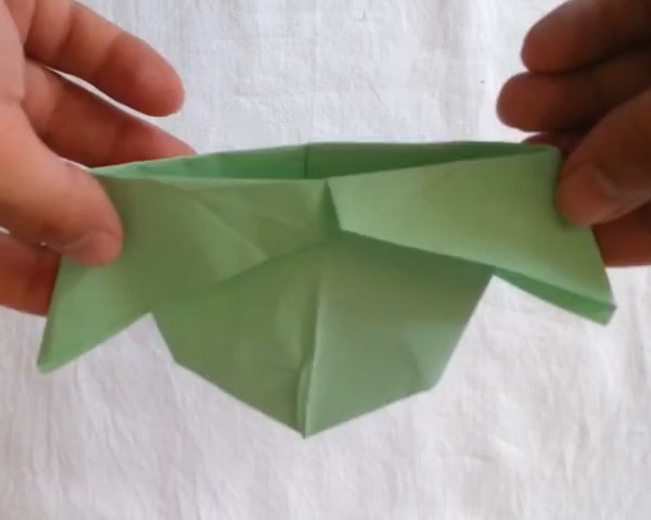 折纸牛仔帽子的手工折纸视频教程