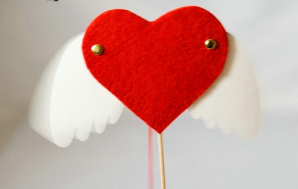 情人节简单手工小礼物会扇动翅膀的心手工制作图解教程