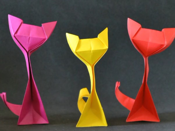 简单手工折纸小猫的制作方法教程