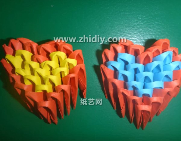 情人节手工折纸三角插的折纸心制作教程教你学习如何制作情人节手工折纸制作