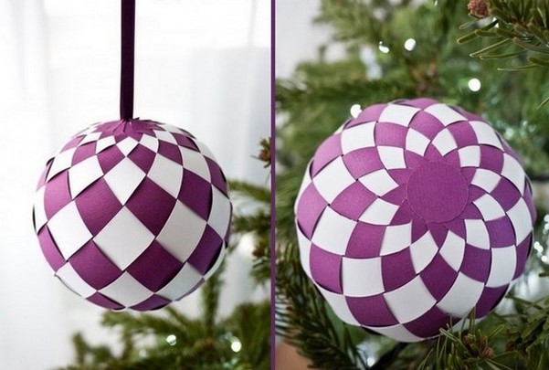 纸编精美艺术球的手工制作教程 创意灯笼编织方法