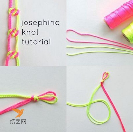 手工编织漂亮简单的中国结五彩绳手链的制作教程图解