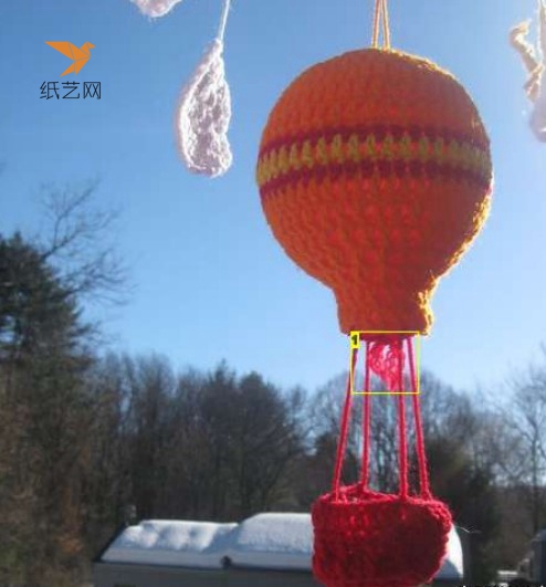 怎样制作钩针编织的热气球挂饰方法教程图解