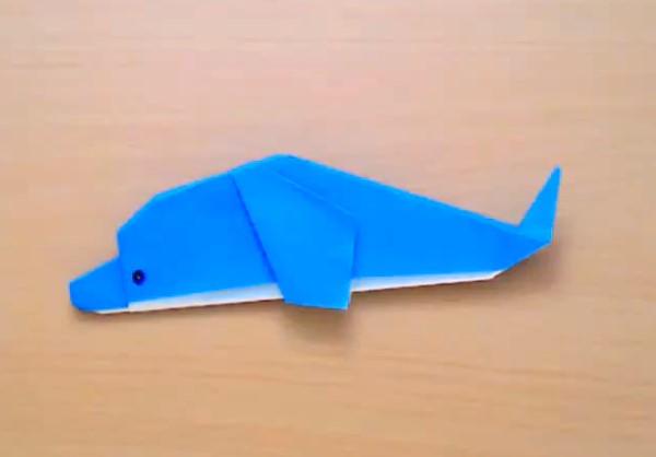 儿童折纸海豚的折纸视频教程