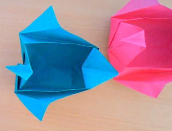 儿童折纸小鸟盒子的折纸视频教程