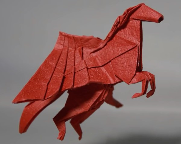 折纸飞马的详细步骤折纸视频教程