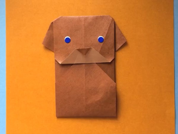 可爱折纸小狗信封的折法制作教程