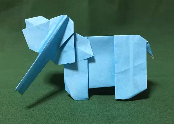 儿童创意简单立体折纸大象的折纸视频教程