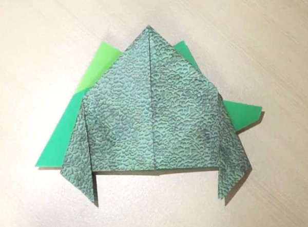 儿童简单折纸恐龙—折纸剑龙的折法制作教程