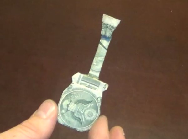 美元折纸吉他的手工制作视频教程