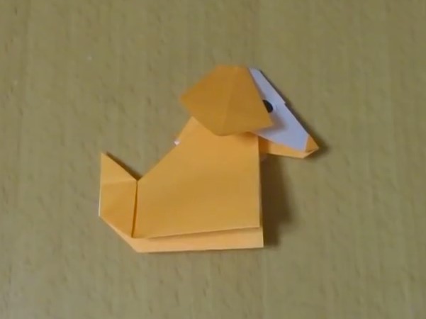 儿童折纸可爱小狗的折纸视频教程