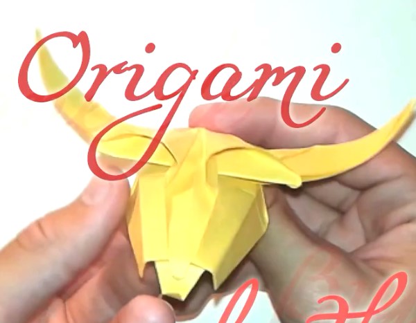 折纸牛头骨的创意超酷手工折纸制作教程