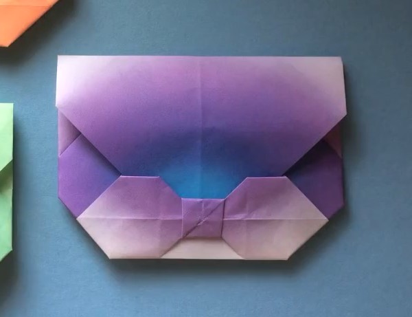 父亲节折纸领结信封的创意折法