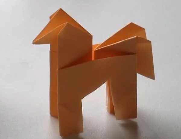 儿童折纸简单小马的手工制作教程