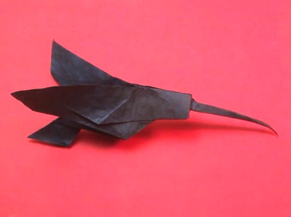 简单折纸蜂鸟的手工制作教程