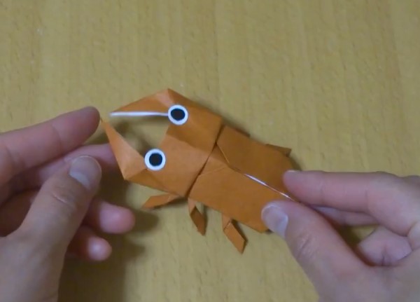 儿童折纸鹿角虫—简单折纸昆虫的制作教程
