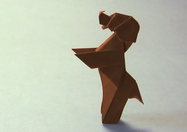 创意折纸小狗教程—站立着的手工折纸小狗