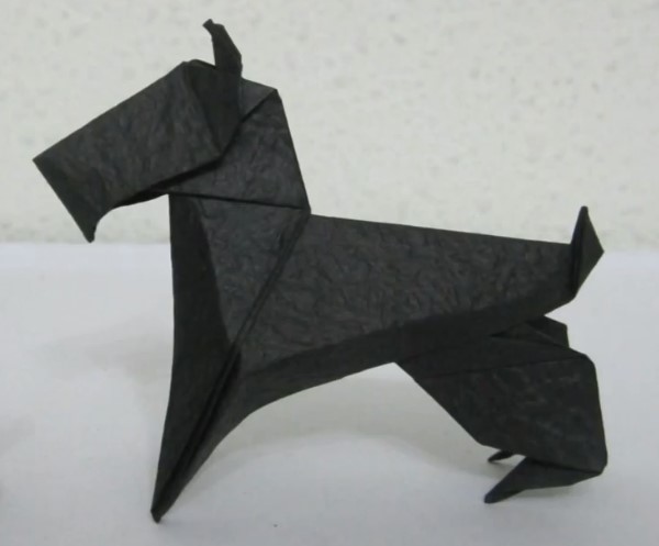 折纸雪纳瑞的手工制作方法教程