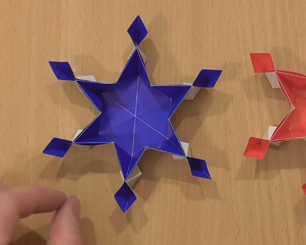 圣诞星星手工折纸盒子收纳盒的制作方法教程