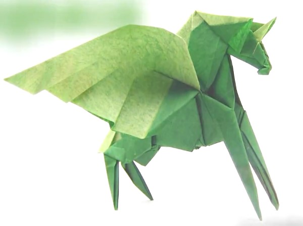 折纸大全—立体折纸飞马的详细折纸教程