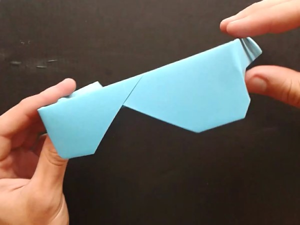 折纸太阳镜的简单折纸制作教程