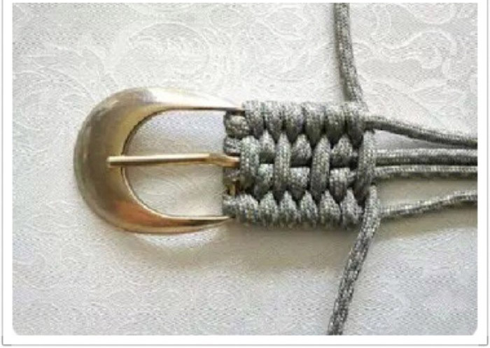腰带编织手工腰带编织方法DIY图解教程