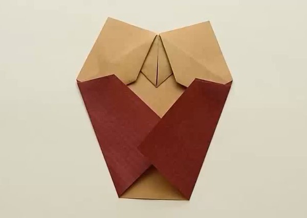 儿童折纸猫头鹰的手工折纸制作教程