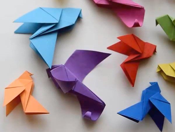 儿童折纸和平鸽的折纸视频教程
