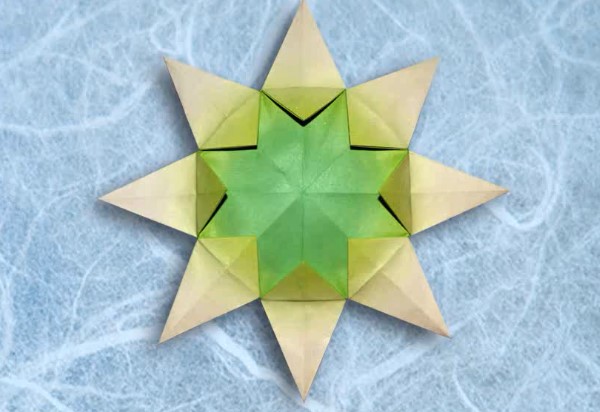 折纸星太阳光芒手工折纸制作教程