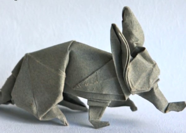 创意折纸动物—折纸土豚的手工制作教程