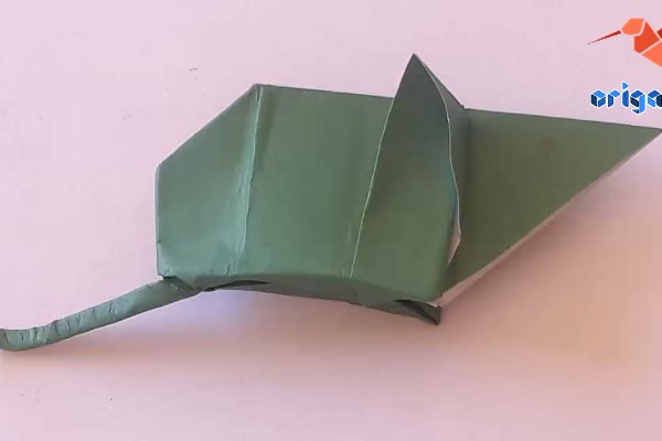 儿童简单折纸老鼠的制作教程