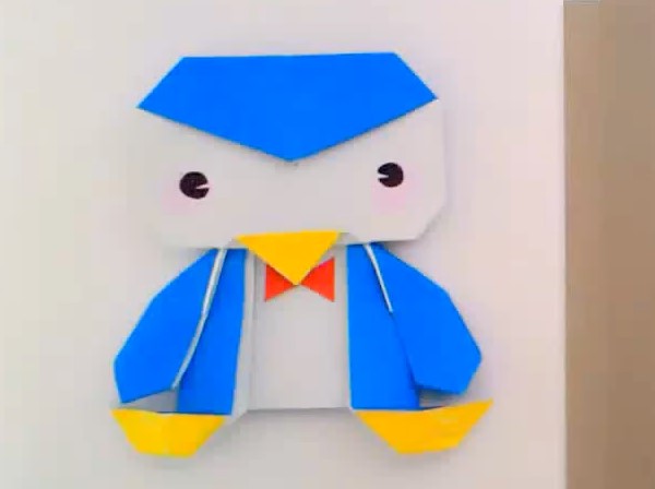 儿童折纸企鹅的简单教程教你折叠可爱的企鹅