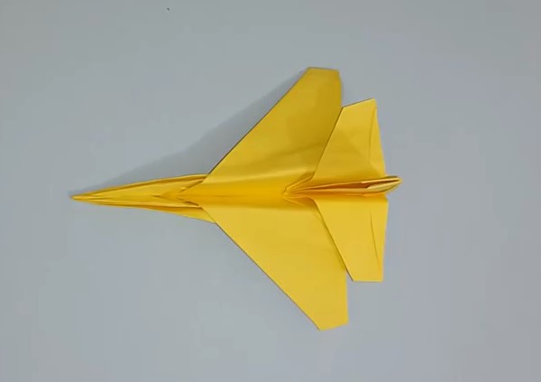 折纸战斗机F16的手工制作教程