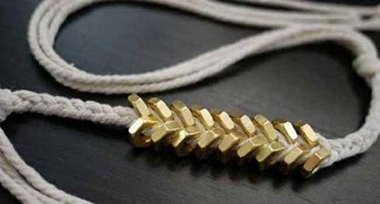 如何用螺母编金属手链！金属风格创意手链编织步骤图解教程