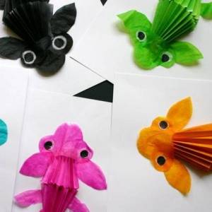 儿童手工立体纸艺金鱼的制作方法教程