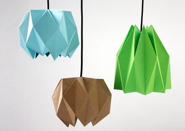 艺术纸艺折纸灯罩的折纸图解教程