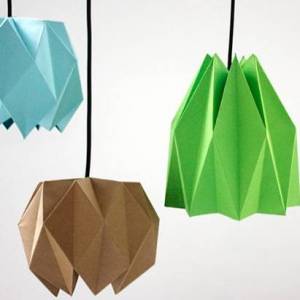 艺术纸艺折纸灯罩的折纸图解教程