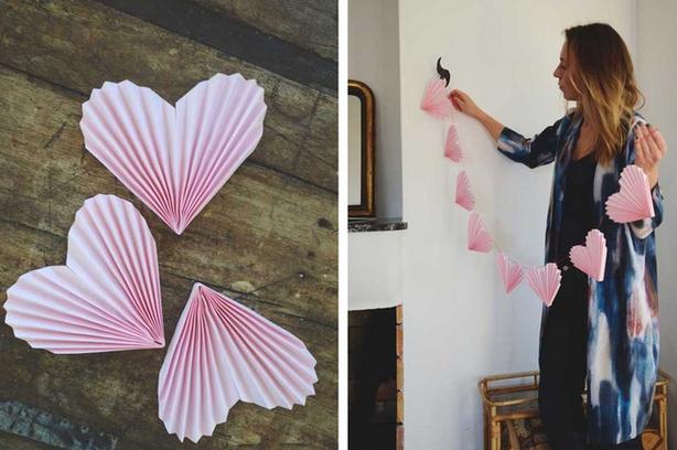 三分钟折纸心的漂亮拉花装饰制作教程