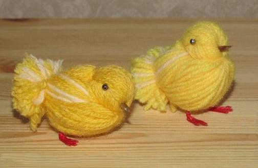 用毛线编织的可爱小鸡的制作教程