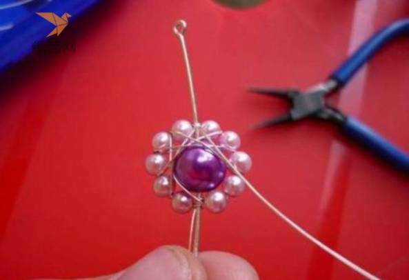 串珠教程精致美好的花型串珠项链DIY制作教程