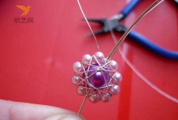 串珠教程精致美好的花型串珠项链DIY制作教程