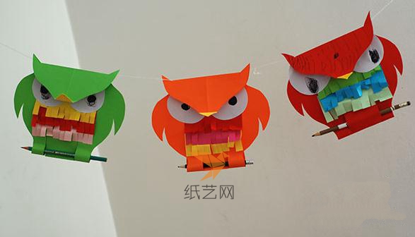 猫头鹰可以做成拉花的样子，在中秋节晚会上面还可以做装饰呢。