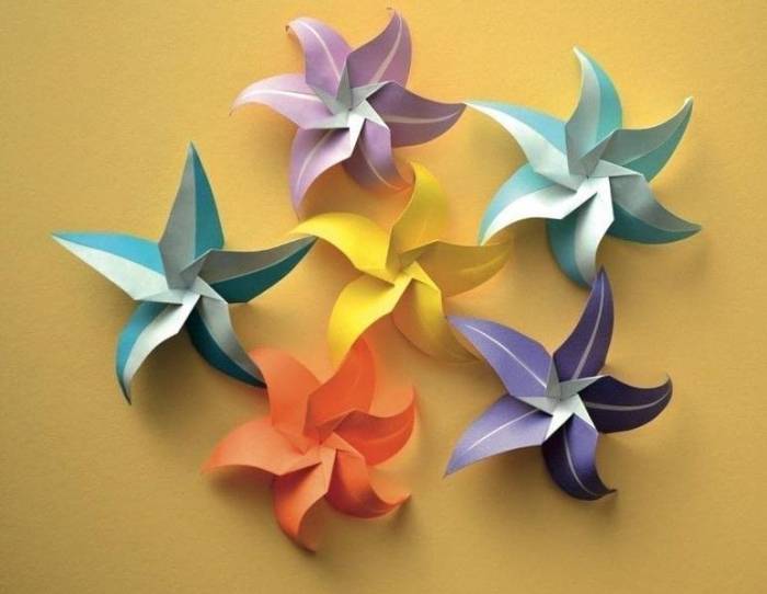 漂亮的星星花纸艺花制作教程