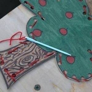 手工制作儿童手工缝纫练习卡教程