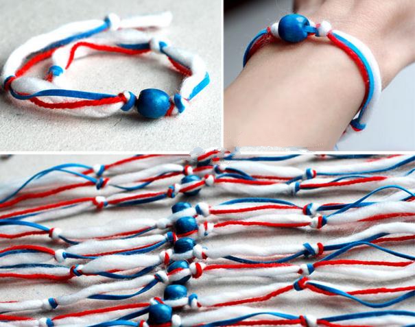 简单漂亮的手工编织手链制作教程
