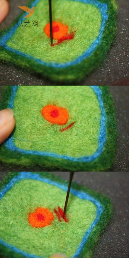 刺绣感羊毛毡DIY制作教程
