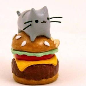 可爱的超轻粘土制作汉堡小猫教程