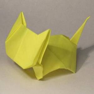 可爱的折纸小猫制作教程