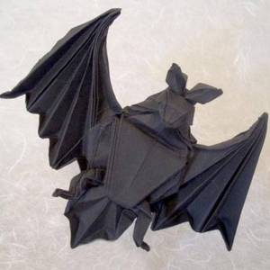 万圣节折纸蝙蝠折纸图谱教程